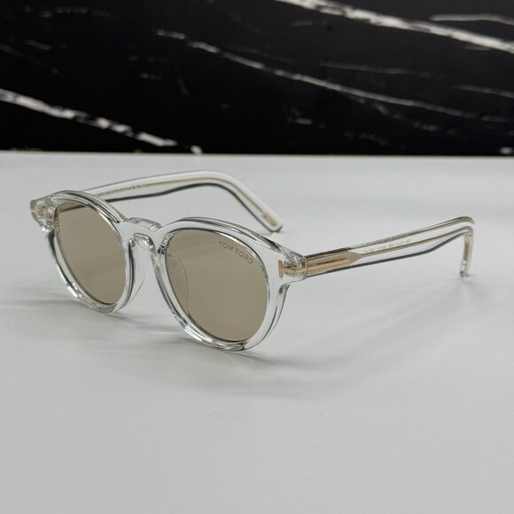 NEW TOM FORD TF1123-D 26E TRANSPARENT/BEIGE WOMEN SUNGLASSES FT1123-D 26E